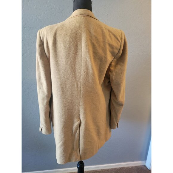 Vintage Christian Dior by Hart Schaffner & Marx 100% Cashmere Blazer Beige 42L - Picture 7 of 13